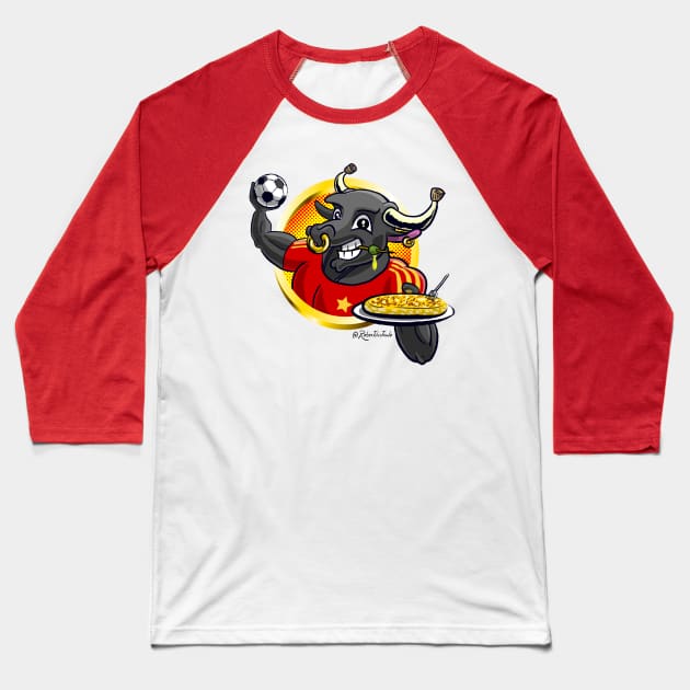 Toro español Baseball T-Shirt by Robertilustrado